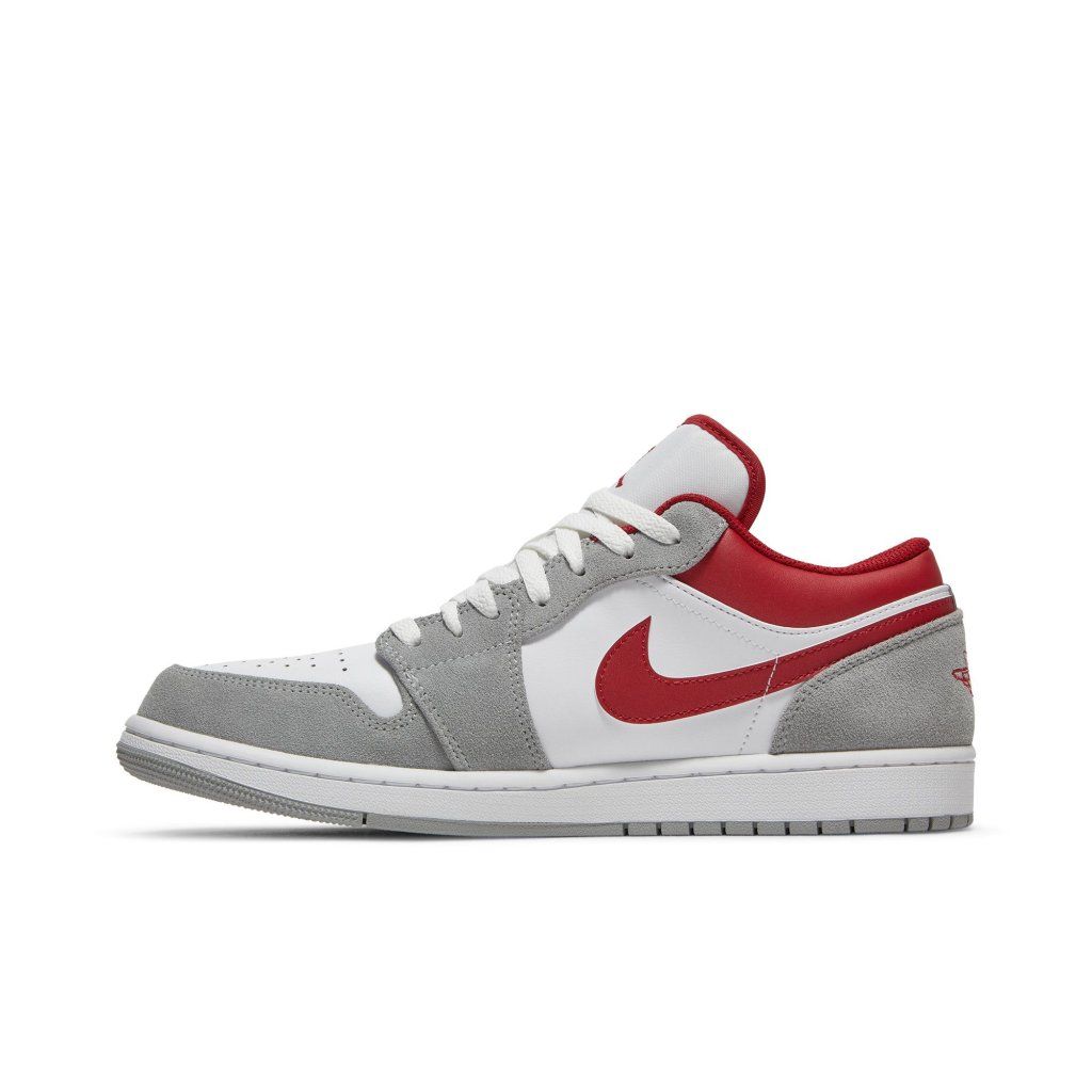 Air Jordan 1 Low SE Light Smoke Grey Gym Red