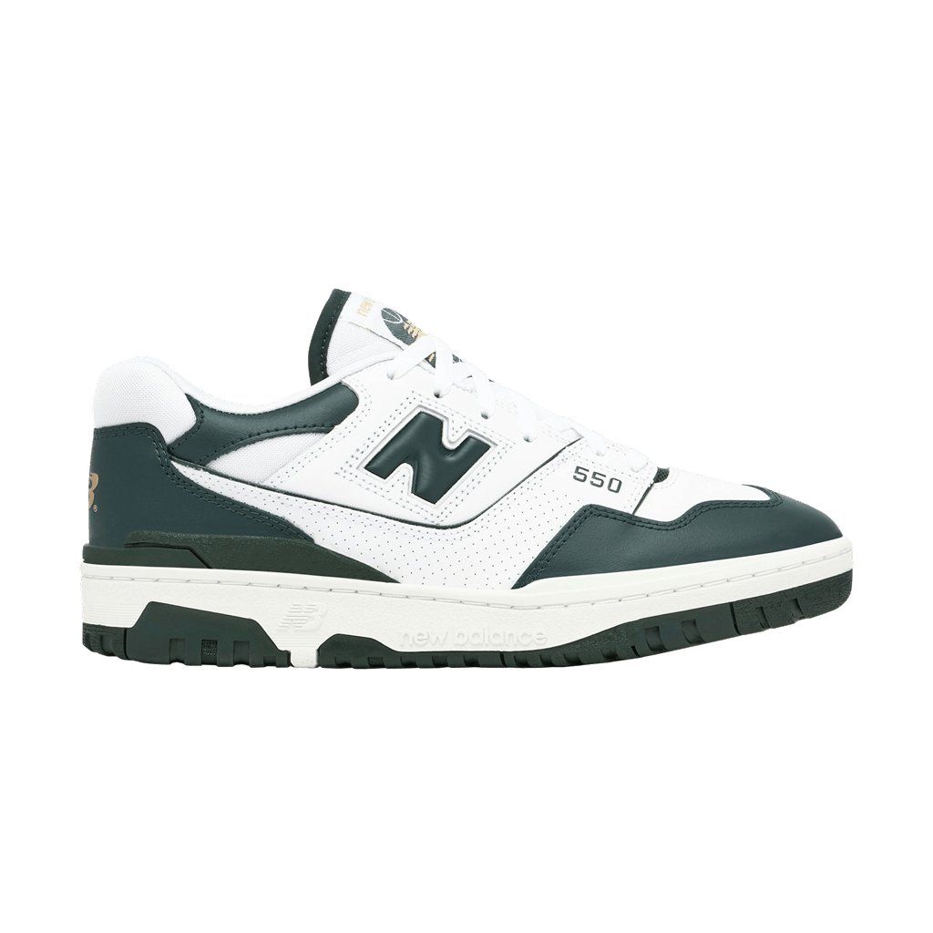 New Balance 550 White Dark Green