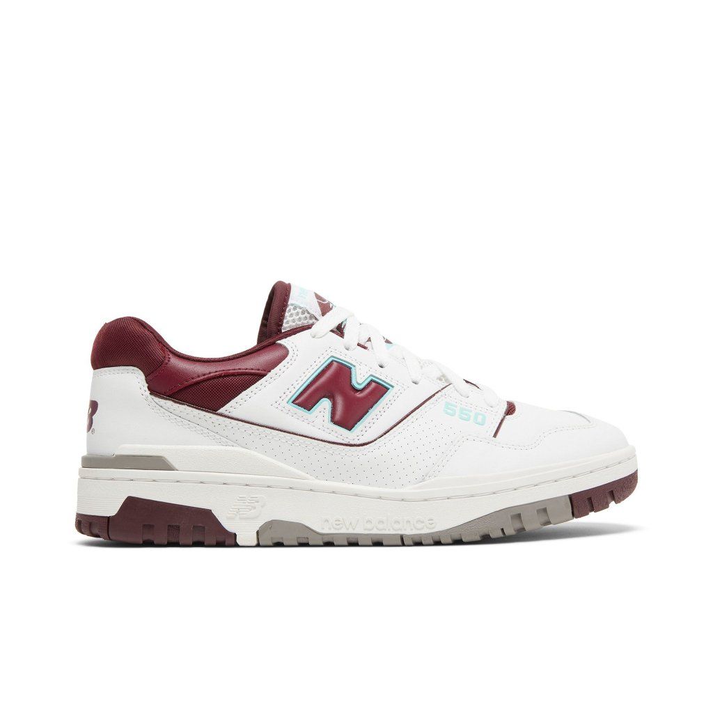 New Balance 550 Burgundy Cyan