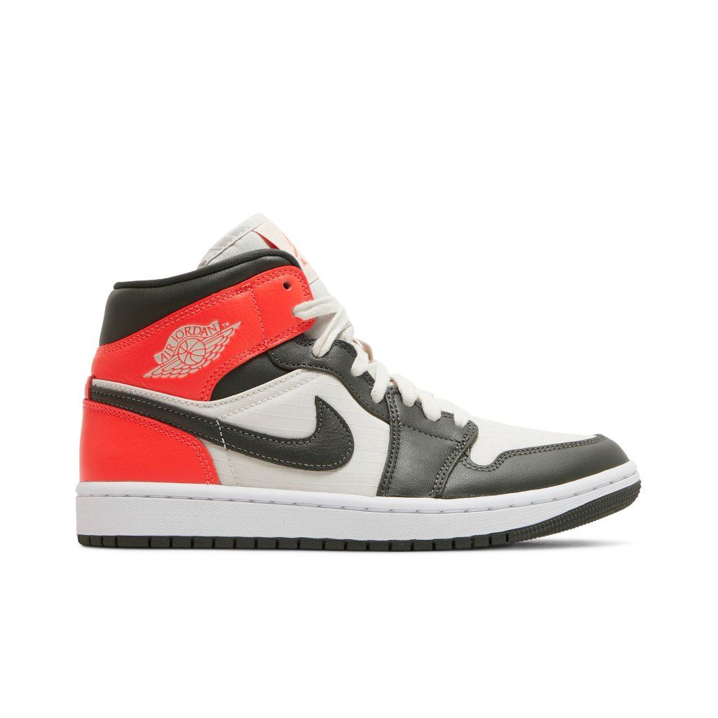 Air Jordan 1 Mid Newsprint Light Orewood Brown (W)