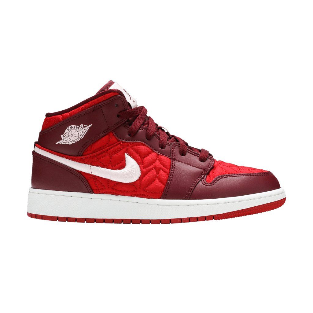 Air Jordan 1 Mid SE Red Quilt (GS)