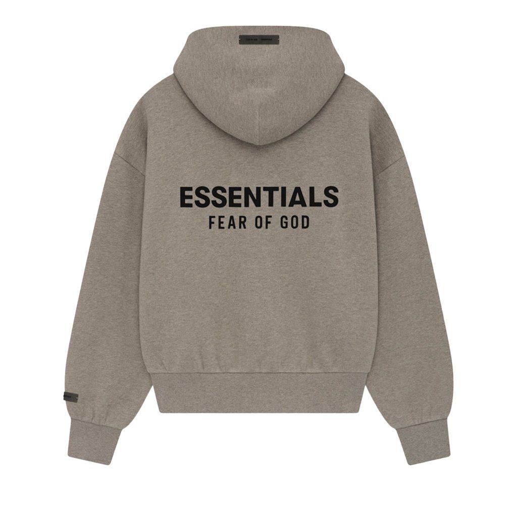 Fear of God Essentials Classic Fleece Zip-Up Hoodie Homestead Heather