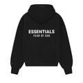 Fear of God Essentials Classic Full Zip-Up Hoodie Jet Black