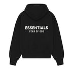Fear of God Essentials Classic Full Zip-Up Hoodie Jet Black