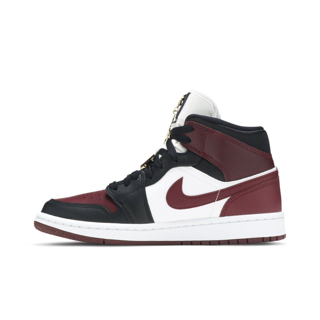 Air Jordan 1 Mid SE Black Dark Beetroot (W)