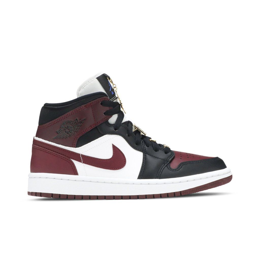 Air Jordan 1 Mid SE Black Dark Beetroot (W)
