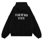 Fear of God Essentials Heavy Fleece Fullzip Hoodie Black