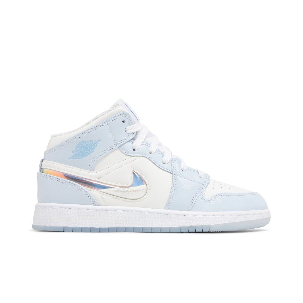 Air Jordan 1 Mid SE Glitter Swoosh (GS)