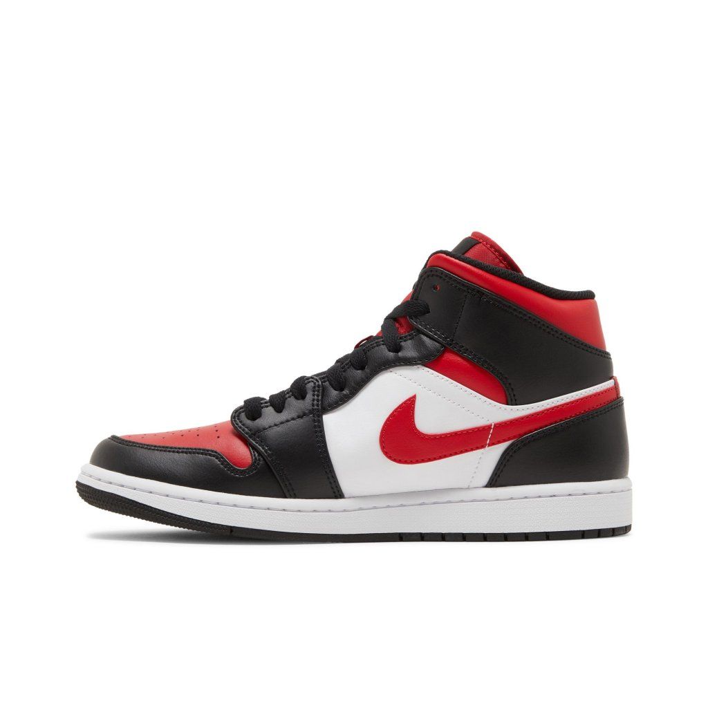 Air Jordan 1 Mid White Black Red (2022)