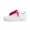 Nike Air Force 1 White - Red Rope Laces