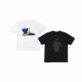 KAWS x Uniqlo Warhol UT Graphic 476352/471321 White Black T-shirt Set