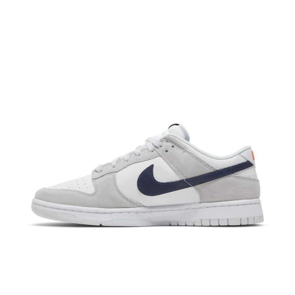 Nike Dunk Low White Grey Navy Aqua Mini Swoosh
