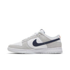Nike Dunk Low White Grey Navy Aqua Mini Swoosh
