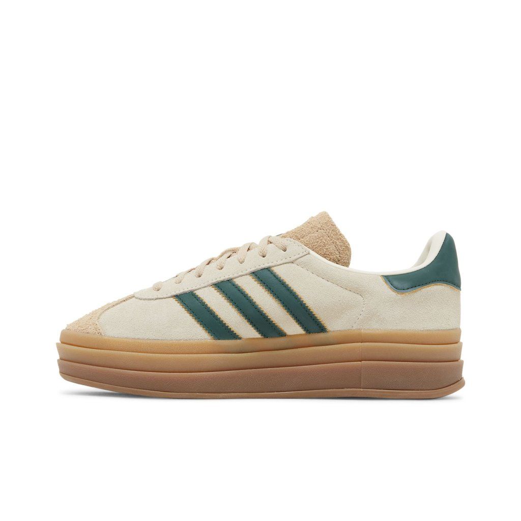 adidas Gazelle Bold Magic Beige Collegiate Green (W)