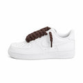 Nike Air Force 1 White - Brown Rope Laces