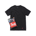 Supreme Hanes Tagless Tee Black (3 pack)
