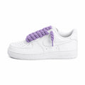 Nike Air Force 1 White - Purple Rope Laces