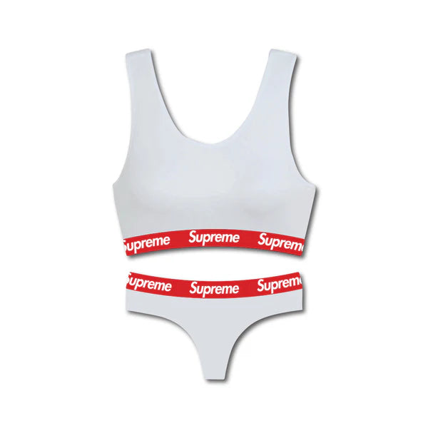 Supreme Custom Bra + Panties Set White