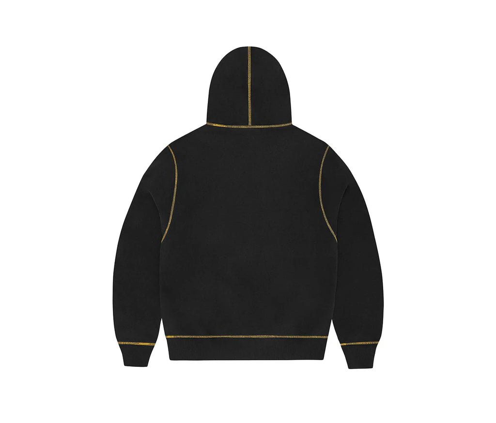 Corteiz Alcatraz Contrast Hoodie Black & Yellow