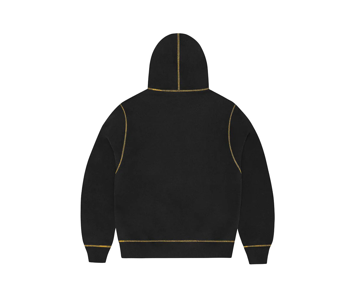 Corteiz Alcatraz Contrast Hoodie Black & Yellow