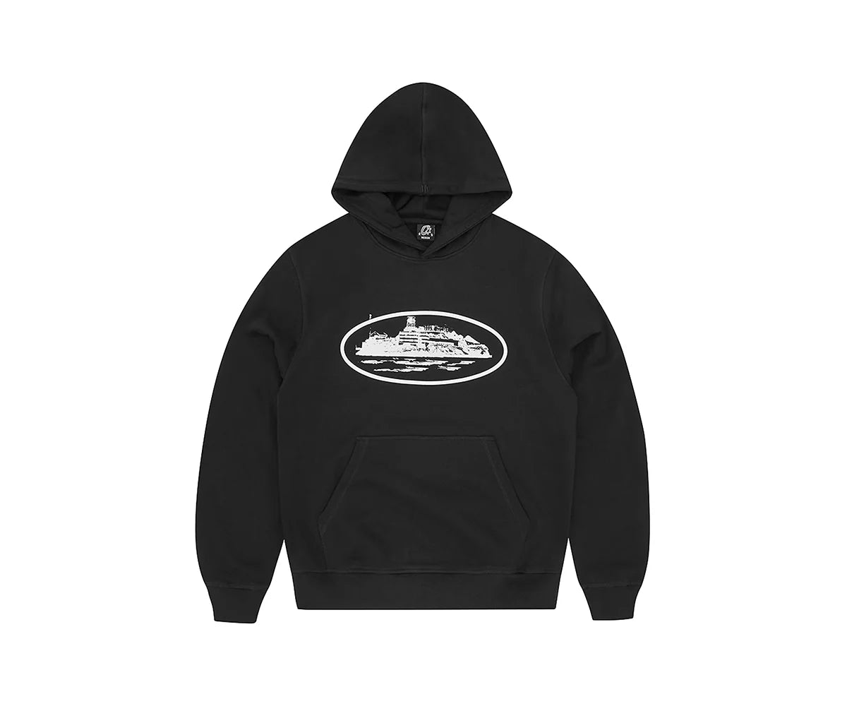 Corteiz Alcatraz Hoodie Black & White