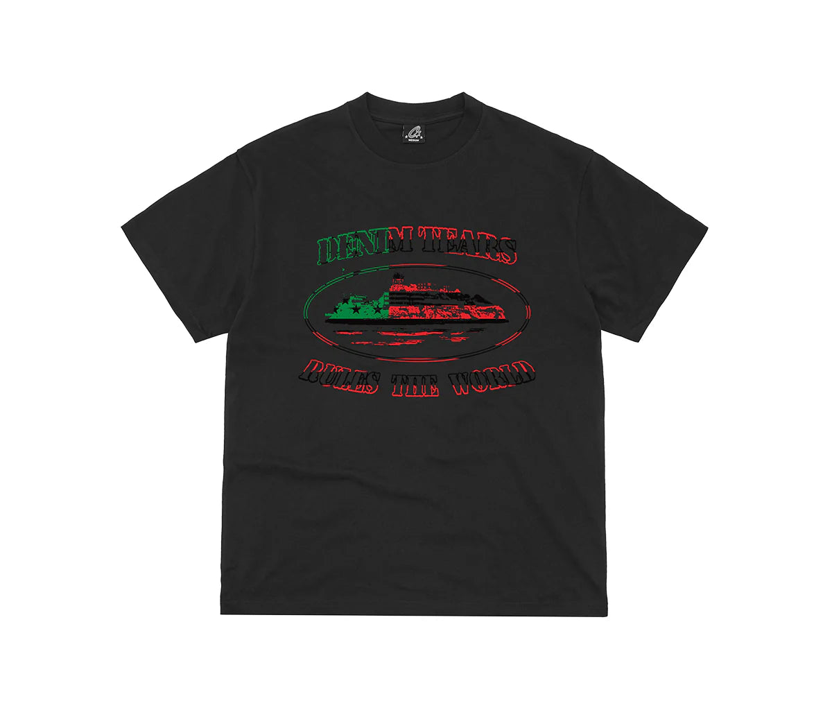 Corteiz x Denim Tears Cortears OG Alcatraz Tee Black