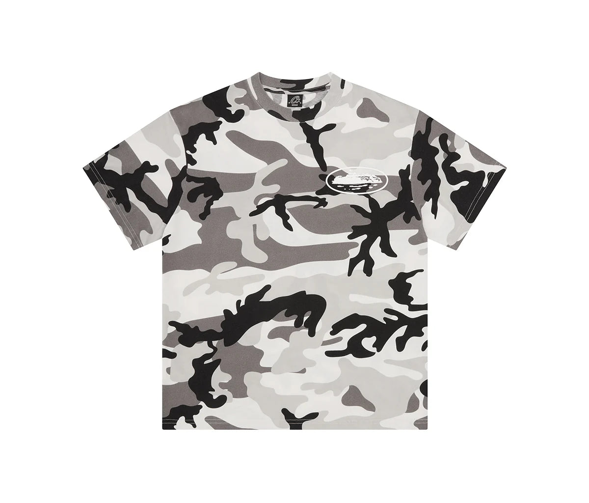 Corteiz Island Puff Print Tee Arctic Camo