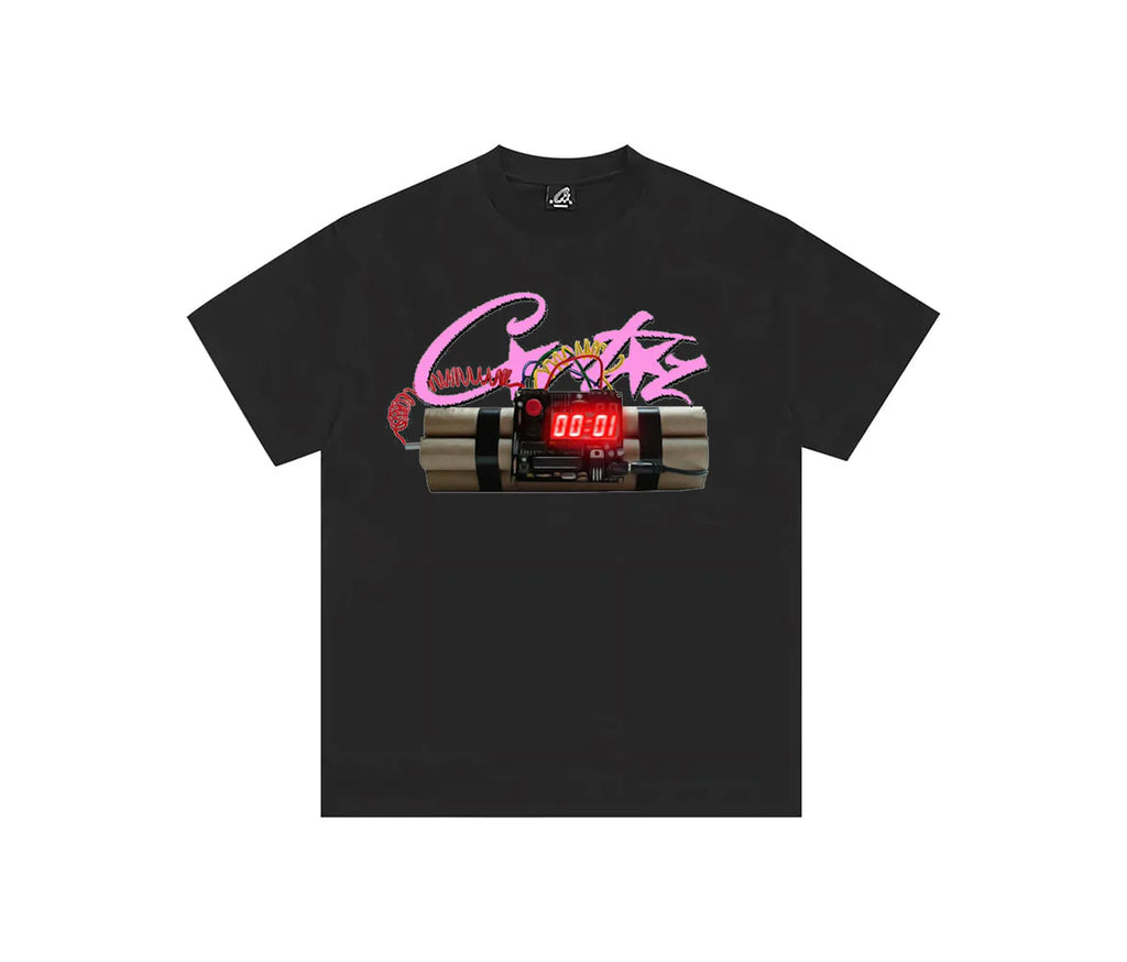 Corteiz No Time 4 Luv Tee Black