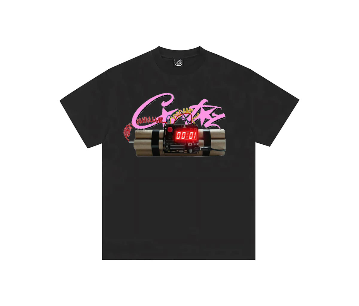 Corteiz No Time 4 Luv Tee Black
