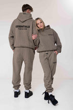 Fear of God Essentials Fleece Dark Heather Gray Set