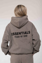 Fear of God Essentials Fleece Dark Heather Gray Set