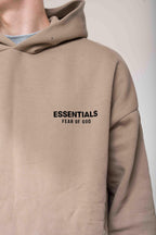 Fear of God Essentials Fleece Hoodie Desert Sand