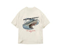 Represent Only The Strong Survive Shark Vintage White T-Shirt