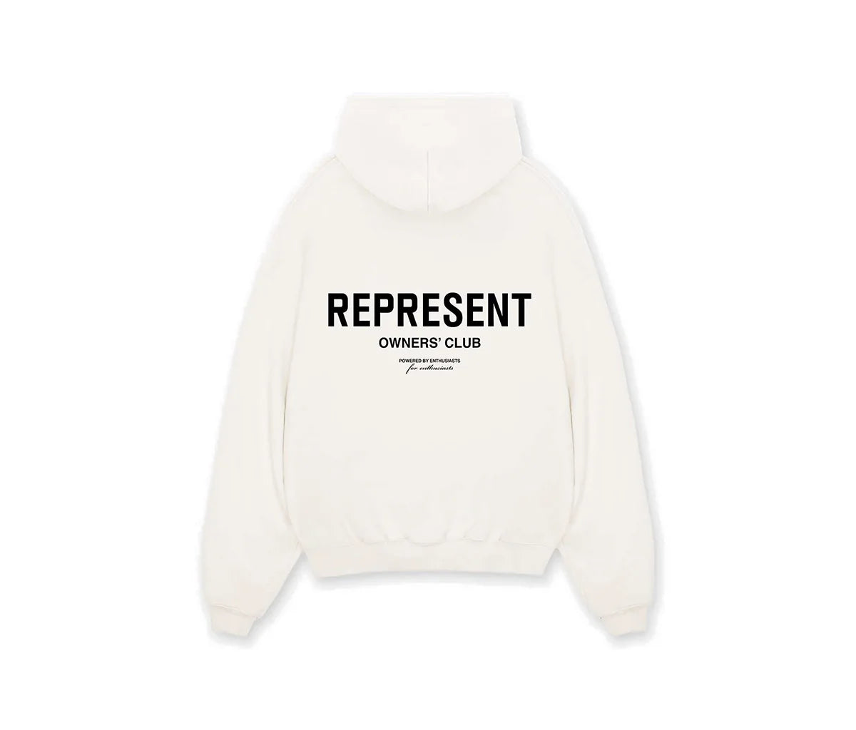 Represent Owner's Club Hoodie Flat White/Black