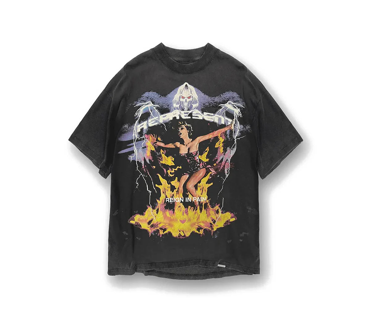 Represent Spirit Reaper Reign In Pain T-Shirt Vintage Black