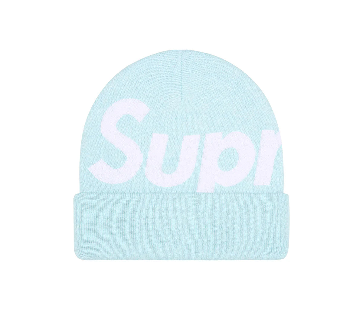 Supreme Big Logo Beanie (FW25) Light Blue