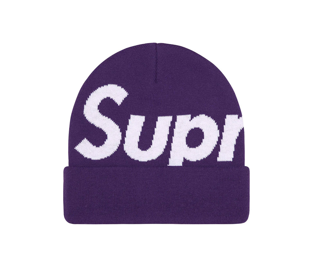 Supreme Big Logo Beanie (FW25) Purple