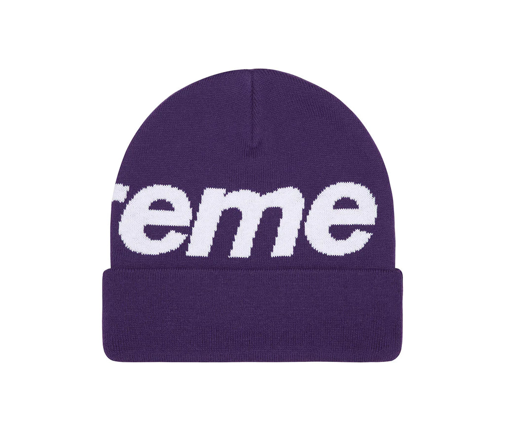 Supreme Big Logo Beanie (FW25) Purple