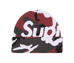 Supreme Camo Big Logo Beanie Red Camo