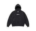 Supreme MM6 Maison Margiela Box Logo Zip Up Hooded Sweatshirt Black