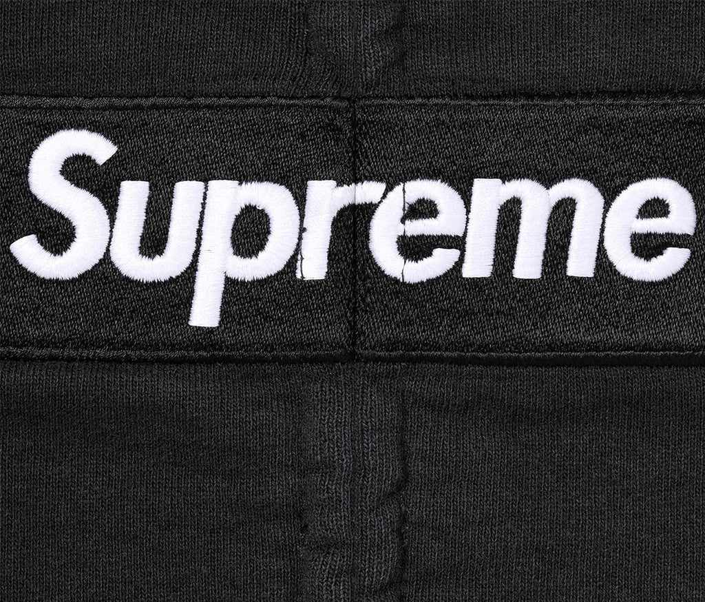 Supreme MM6 Maison Margiela Box Logo Zip Up Hooded Sweatshirt Black
