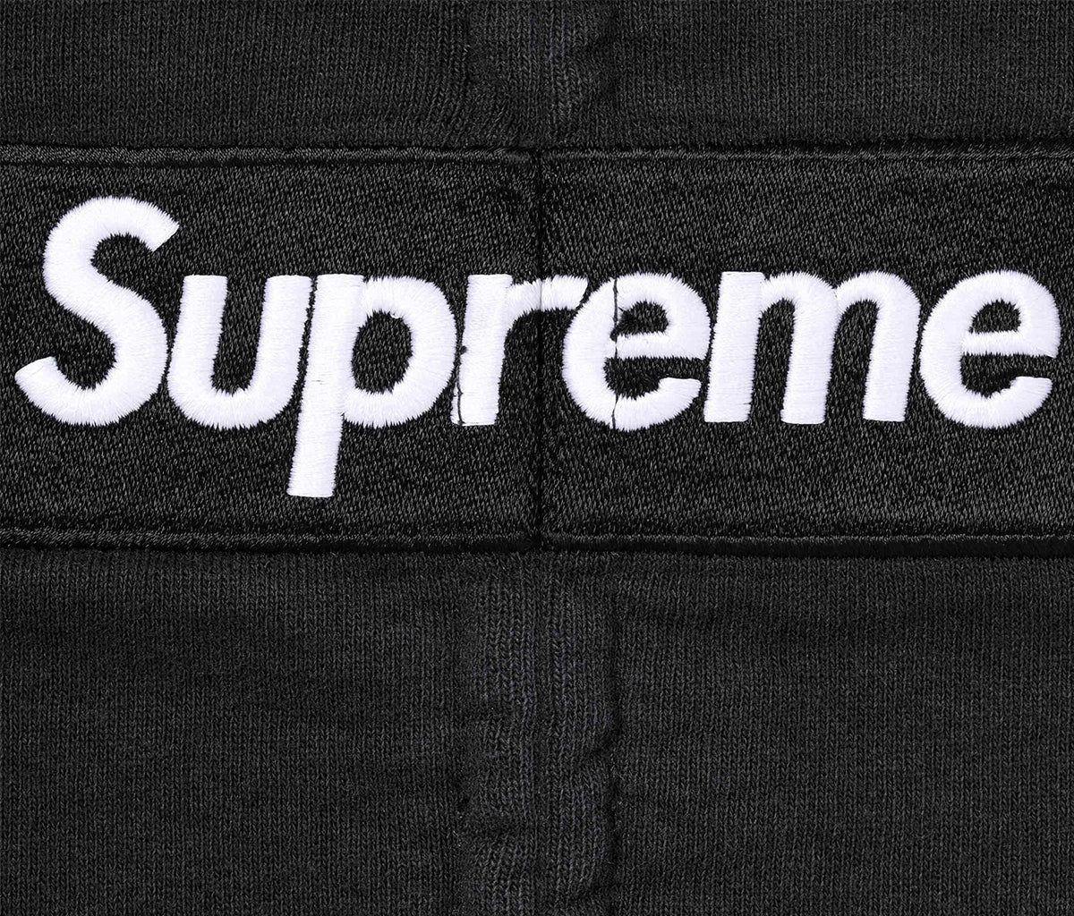 Supreme MM6 Maison Margiela Box Logo Zip Up Hooded Sweatshirt Black