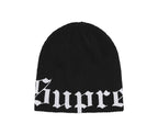 Supreme Old English Printed Beanie (SS26) Black
