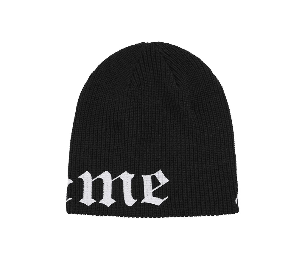 Supreme Old English Printed Beanie (SS26) Black