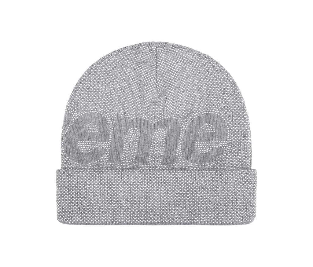 Supreme Studded Knockout Big Logo Beanie Grey