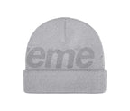 Supreme Studded Knockout Big Logo Beanie Grey