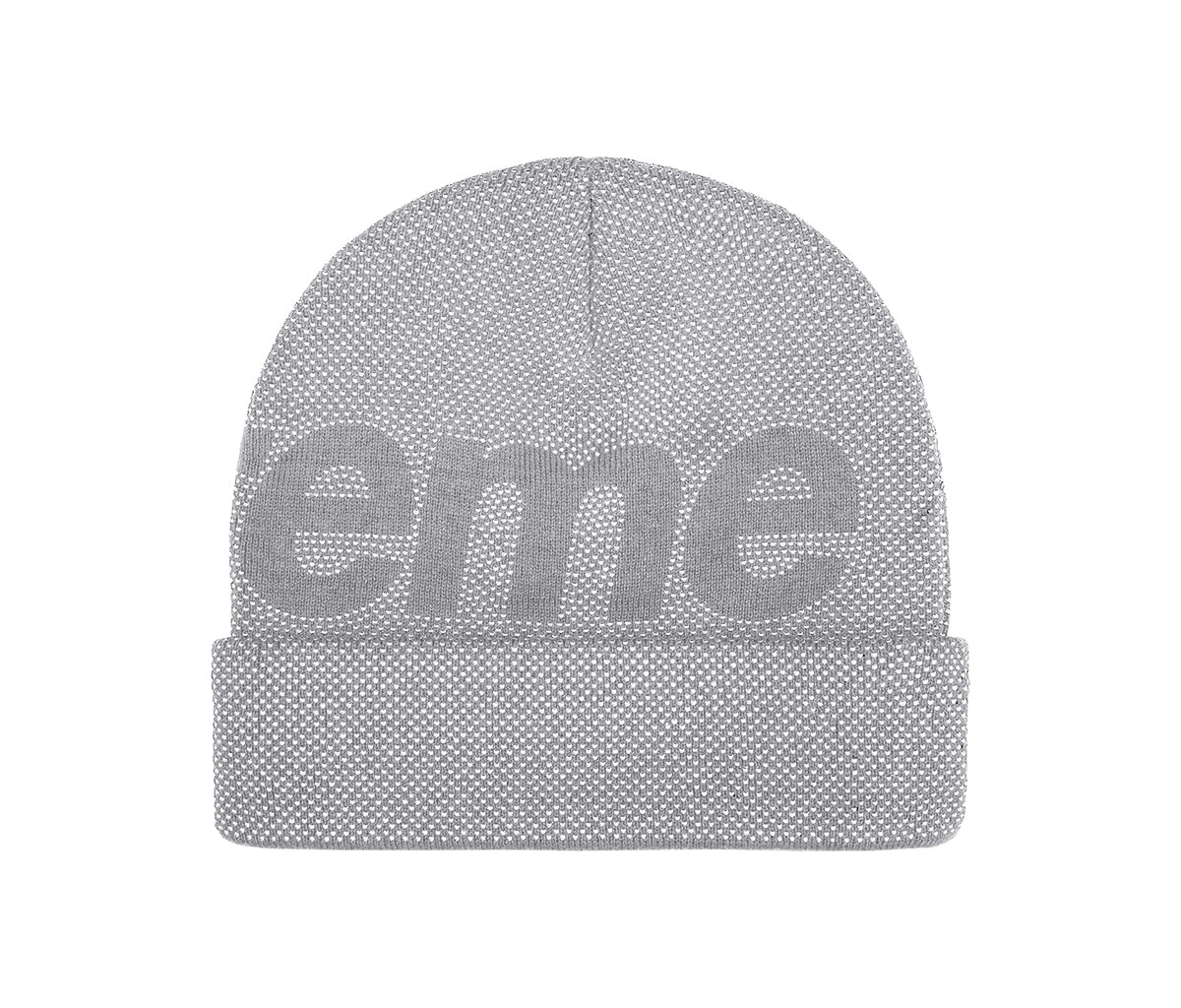 Supreme Studded Knockout Big Logo Beanie Grey