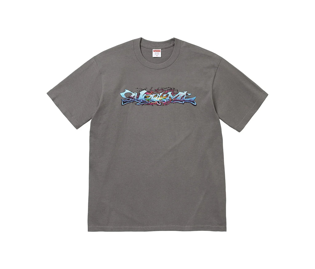 Supreme Tag Tee Charcoal