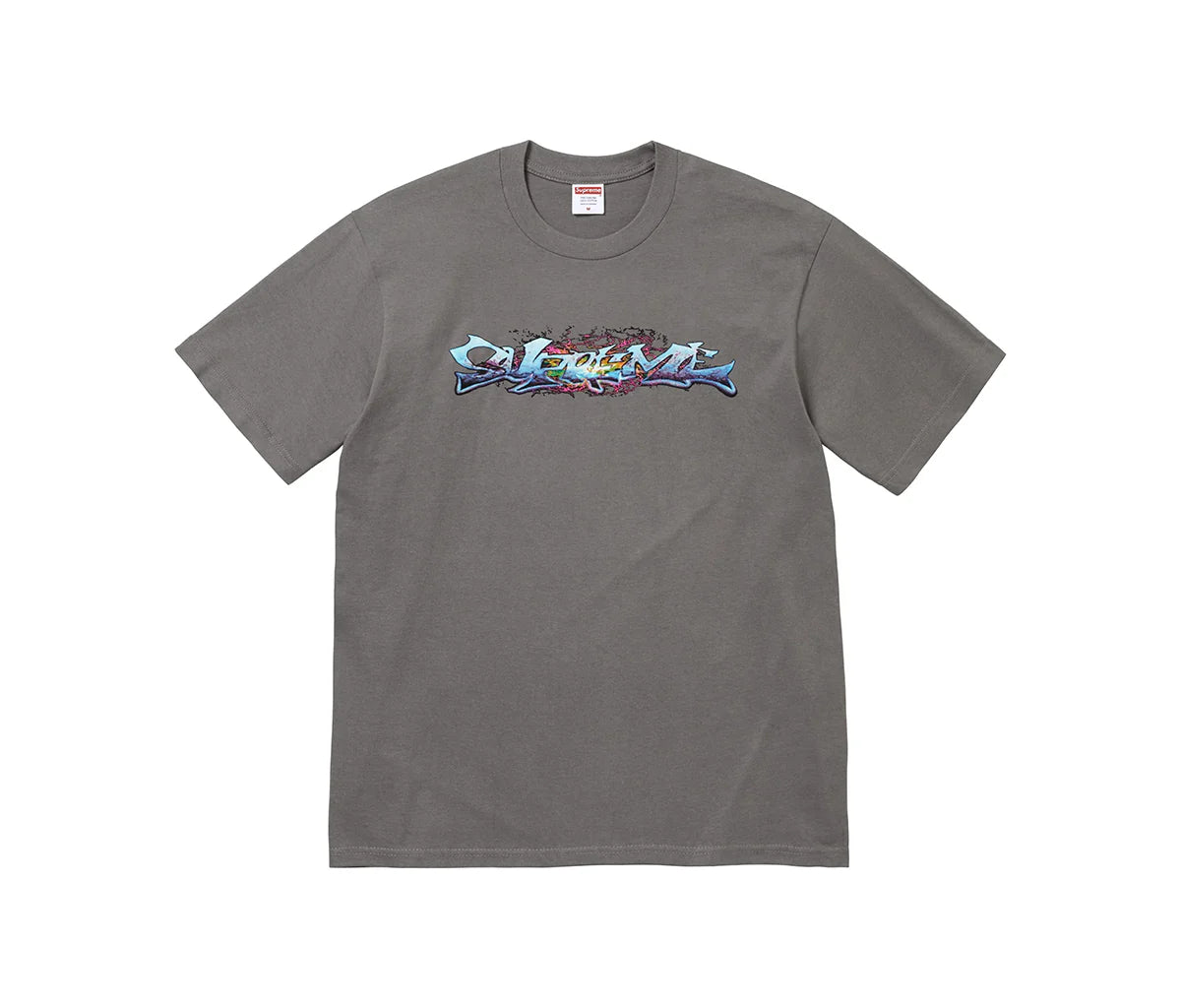 Supreme Tag Tee Charcoal