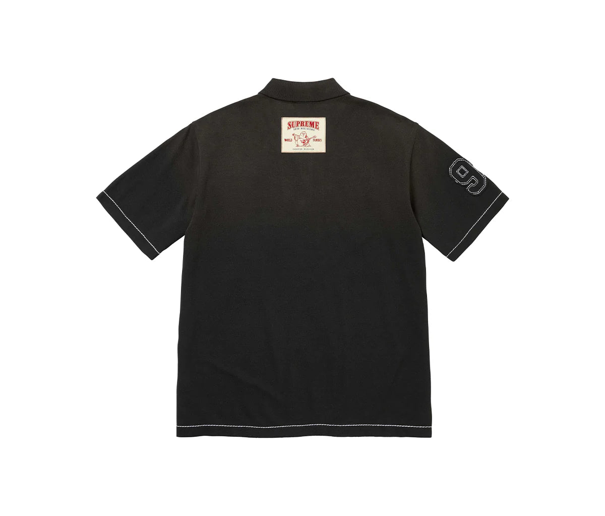 Supreme True Religion Applique Polo Black